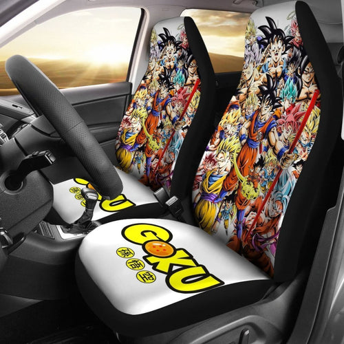 Songoku Dragon Ball Car Seat Covers Lt02 Universal Fit 225721 - CarInspirations