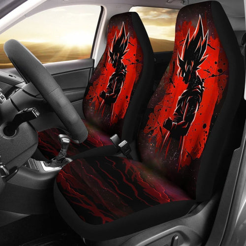 Songoku Dragon Ball Red Design Car Seat Covers Lt02 Universal Fit 225721 - CarInspirations