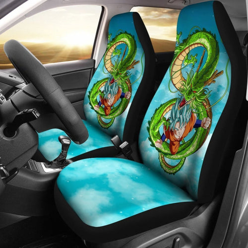Songoku & Eternal Dragon Shenron Car Seat Covers Lt02 Universal Fit 225721 - CarInspirations