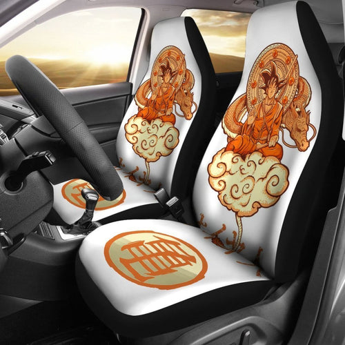 Songoku Meditation Dragon Ball Car Seat Covers Lt02 Universal Fit 225721 - CarInspirations