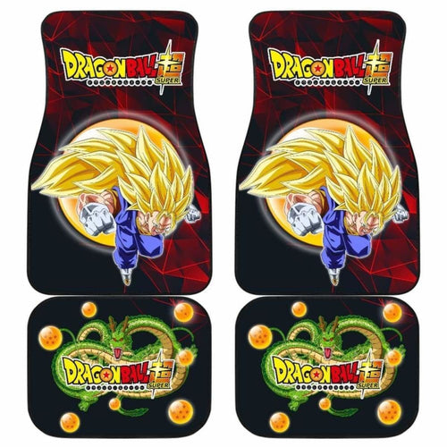 Songoku Supper Saiyan 3 Dragon Ball Anime Car Floor Mats Universal Fit 051012 - CarInspirations