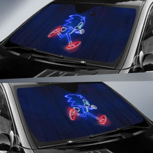 Load image into Gallery viewer, Sonic The Hedgehog Neon Car Sun Shade Universal Fit 225311 - CarInspirations