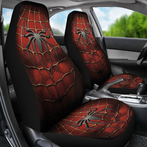 Spider Man Art Car Seat Covers Maverl Movie Fan Gift H050320 Universal Fit 072323 - CarInspirations
