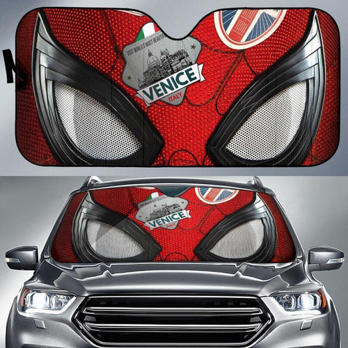 Spider Man Far From Home Auto Sun Shade Universal Fit 111204 - CarInspirations