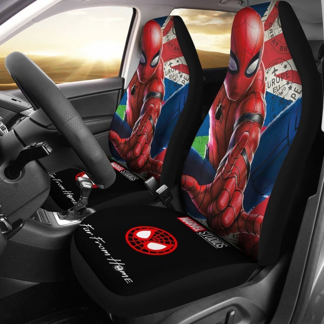 Spider-Man Far From Home Car Seat Covers Nh07 Universal Fit 225721 - CarInspirations