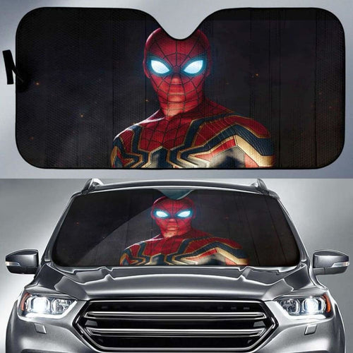 Spider Man Iron Suit Car Sun Shades 918b Universal Fit - CarInspirations