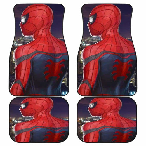 Spiderman City Car Floor Mats Universal Fit - CarInspirations