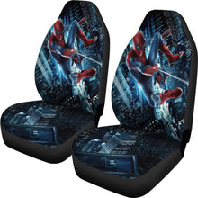 Load image into Gallery viewer, Spiderman City Night Seat Covers Amazing Best Gift Ideas 2020 Universal Fit 090505 - CarInspirations