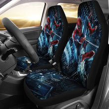 Load image into Gallery viewer, Spiderman City Night Seat Covers Amazing Best Gift Ideas 2020 Universal Fit 090505 - CarInspirations