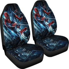 Load image into Gallery viewer, Spiderman City Night Seat Covers Amazing Best Gift Ideas 2020 Universal Fit 090505 - CarInspirations