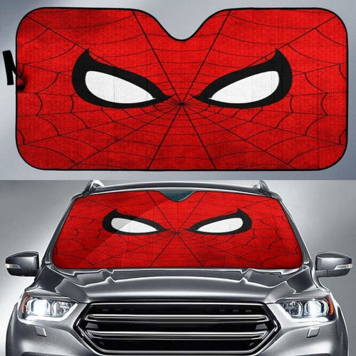 Spiderman Face Car Auto Sun Shades Universal Fit 051312 - CarInspirations