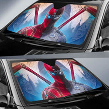 Load image into Gallery viewer, Spiderman Far From Home Car Auto Sun Shades Universal Fit 051312 - CarInspirations