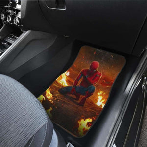 Spiderman Fire Car Floor Mats Universal Fit - CarInspirations