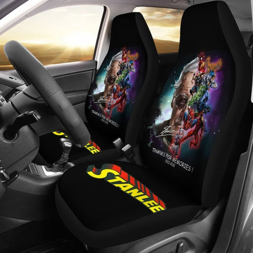 Stan Lee Thanks For Memories Marvel Car Seat Covers Lt02 Universal Fit 225721 - CarInspirations