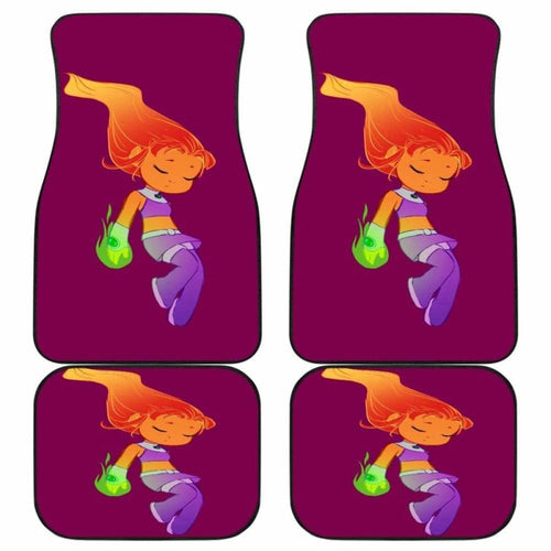 Star Fire Teen Titans Car Mats Universal Fit - CarInspirations