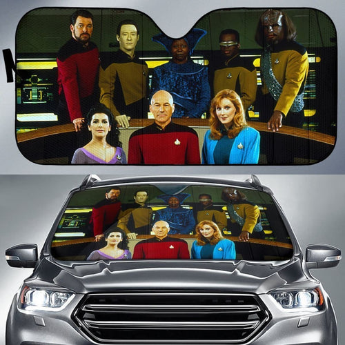 Star Trek All-Star Crew Car Window Sun Shade Nh07 Universal Fit 111204 - CarInspirations