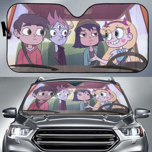 Star Vs The FoE Of Evil Car Sun Shade 918b Universal Fit - CarInspirations