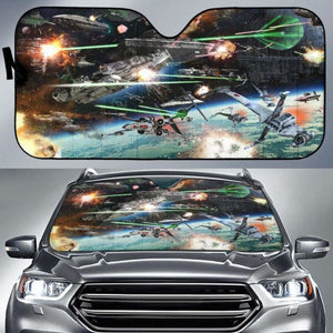 Star Wars Space Battle Car Sun Shades 918b Universal Fit - CarInspirations