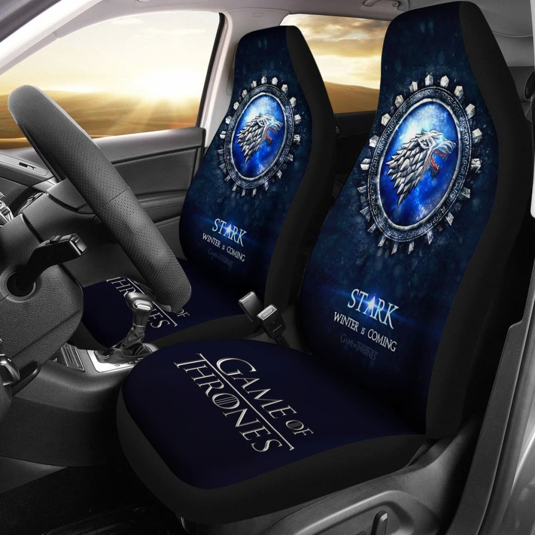 Stark Game Of Thrones Art Car Seat Covers Movies H053120 Universal Fit 072323 - CarInspirations