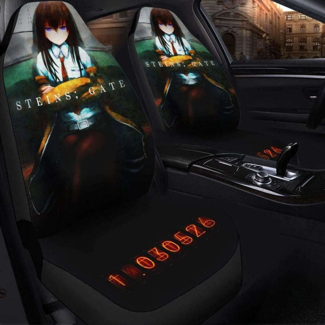 Steins Gate Seat Covers 101719 Universal Fit - CarInspirations