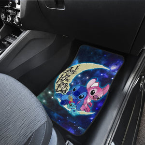 Stich and Angel Car Floor Mats Cartoon Fan Gift H041420 Universal Fit 084218 - CarInspirations