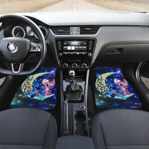 Stich and Angel Car Floor Mats Cartoon Fan Gift H041420 Universal Fit 084218 - CarInspirations