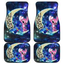 Load image into Gallery viewer, Stich and Angel Car Floor Mats Cartoon Fan Gift H041420 Universal Fit 084218 - CarInspirations