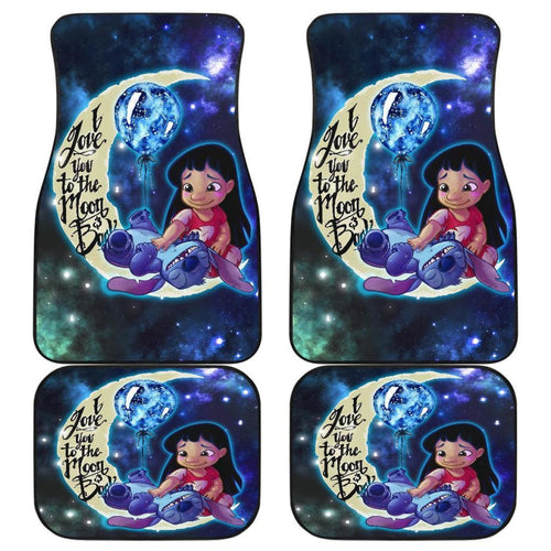 Stich And Lilo Cute Car Floor Mats Cartoon Fan Gift H041420 Universal Fit 084218 - CarInspirations
