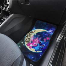 Load image into Gallery viewer, Stich &amp; Angel Love Car Floor Mats Cartoon Fan Gift H041420 Universal Fit 084218 - CarInspirations