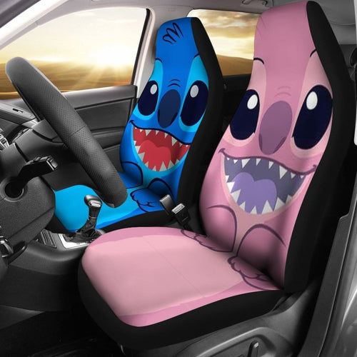 Stitch Blue Pink - Car Seat Cover 111130 - CarInspirations