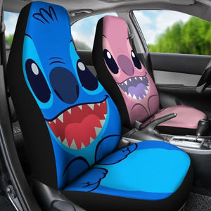 Stitch Blue Pink - Car Seat Cover 111130 - CarInspirations