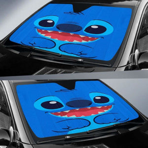 Stitch Face Car Auto Sun Shades Universal Fit 051312 - CarInspirations