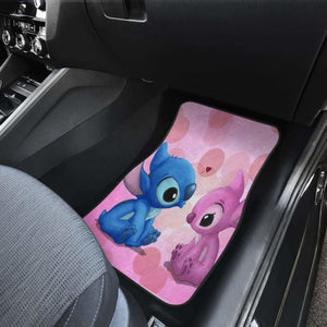 Stitch Love Car Floor Mats Universal Fit - CarInspirations