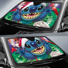 Load image into Gallery viewer, Stitch Smile Christmas Sun Shade amazing best gift ideas 2020 Universal Fit 174503 - CarInspirations