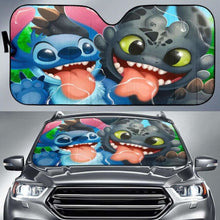 Load image into Gallery viewer, Stitch Toothless Car Auto Sun Shades Universal Fit 051312 - CarInspirations