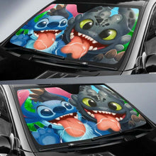 Load image into Gallery viewer, Stitch Toothless Car Auto Sun Shades Universal Fit 051312 - CarInspirations