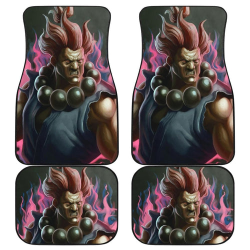 Street Fighter Akuma Art Car Floor Mats Amazing Gitf Universal Fit 173905 - CarInspirations