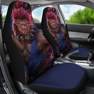 Street Fighter Art Akuma Car Seat Covers Amazing Gitf Universal Fit 173905 - CarInspirations