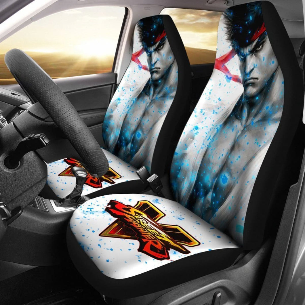 Street Fighter V Ryu Car Seat Covers For Gamer Mn05 Universal Fit 225721 - CarInspirations