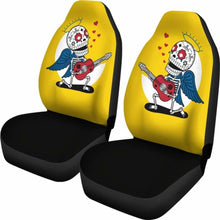Load image into Gallery viewer, Sugar Skull Rockstar Car Seat Covers Universal Fit 053012 - CarInspirations
