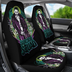Suicide Squad Car Seat Covers Joker Villains Movie Fan Gift H031020 Universal Fit 225311 - CarInspirations