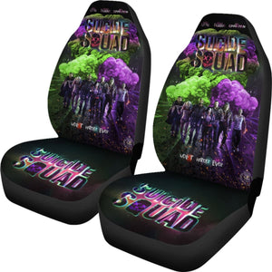 Suicide Squad Car Seat Covers Movie Fan Gift H031020 Universal Fit 225311 - CarInspirations