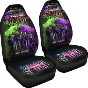 Suicide Squad Car Seat Covers Movie Fan Gift H031020 Universal Fit 225311 - CarInspirations