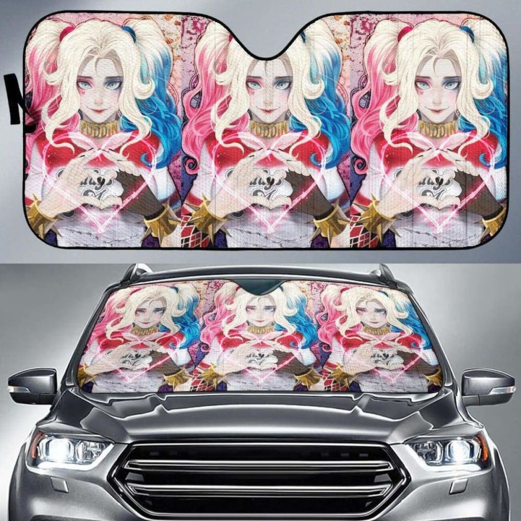 Suicide Squad Car Sun Shades Harley Quinn Movie Fan Gift Universal Fit 051012 - CarInspirations