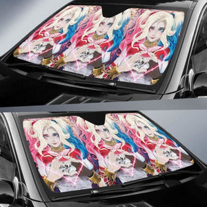 Suicide Squad Car Sun Shades Harley Quinn Movie Fan Gift Universal Fit 051012 - CarInspirations