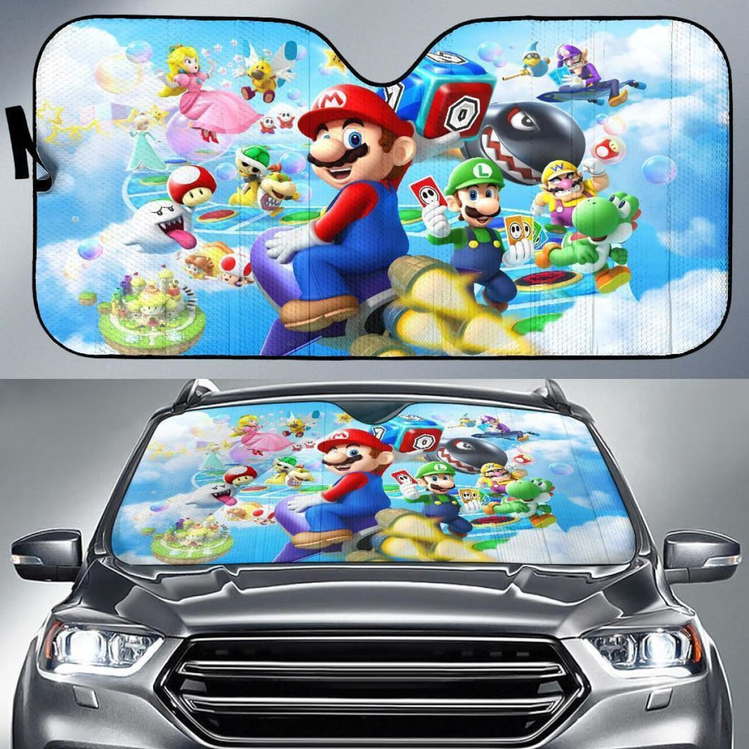 Super Mario Bros Party Auto Sun Shades Mn05 Universal Fit 111204 - CarInspirations
