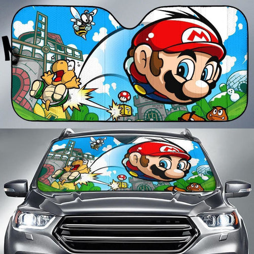 Super Mario Bros Pinball Land Auto Sun Shades Mn05 Universal Fit 111204 - CarInspirations