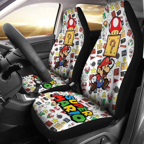 Super Mario & Hidden Reward Car Seat Covers Mn05 Universal Fit 225721 - CarInspirations