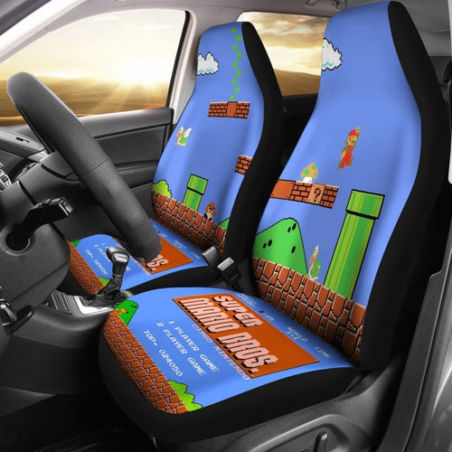 Super Mario LetS Play Car Seat Covers Mn05 Universal Fit 225721 - CarInspirations