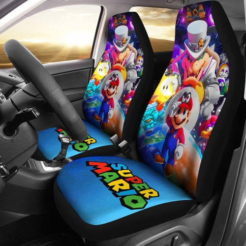 Super Mario Vs All Bosses Ver Car Seat Covers Mn05 Universal Fit 225721 - CarInspirations